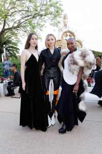 Alana Haim, Chloë Grace Moretz and Cynthia Erivo front row at the Louis Vuitton Cruise 2025 show.