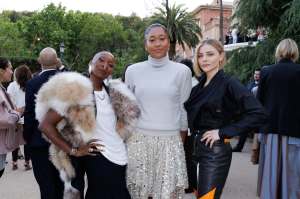 Cynthia Erivo, Naomi Osaka and Chloë Grace Moretz front row at the Louis Vuitton Cruise 2025 show.