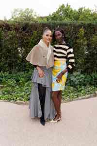 Ava DuVernay and Marie Pierra Kakoma front row at the Louis Vuitton Cruise 2025 show.