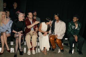 Sabine Getty, Daphne Guinness, Derek Blasberg, Elizabeth Saltzman, Law Roach and Mustafa the Poet