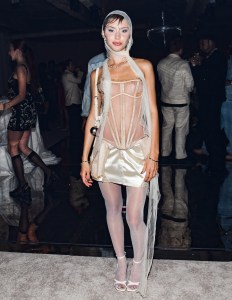 Iris Law at the Après Met 2 Met Gala After Party hosted by Carlos Nazario, Emily Ratajkowski, Francesco Risso, Paloma Elsesser, Raul Lopez and Renell Medra on May 6, 2024 in New York, New York.