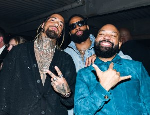 Duke Riley, Odell Beckham Jr., Dion Stewart at the Après Met 2 Met Gala After Party hosted by Carlos Nazario, Emily Ratajkowski, Francesco Risso, Paloma Elsesser, Raul Lopez and Renell Medra on May 6, 2024 in New York, New York.