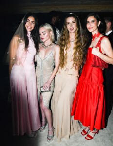 Lana Del Rey (C) and guests at the Après Met 2 Met Gala After Party hosted by Carlos Nazario, Emily Ratajkowski, Francesco Risso, Paloma Elsesser, Raul Lopez and Renell Medra on May 6, 2024 in New York, New York.