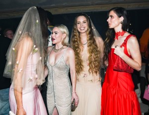 Lana Del Rey (C) and guests at the Après Met 2 Met Gala After Party hosted by Carlos Nazario, Emily Ratajkowski, Francesco Risso, Paloma Elsesser, Raul Lopez and Renell Medra on May 6, 2024 in New York, New York.