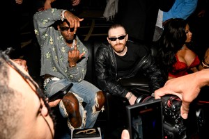 Offset, Guram Gvasalia and Cardi B at Richie Akiva's 10th Annual "The After" Met Gala After Party held at Casa Cipriani on May 6, 2024 in New York, New York.