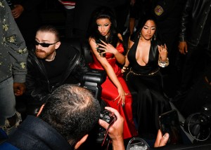 Guram Gvasalia, Cardi B and Hennessy Carolina at Richie Akiva's 10th Annual "The After" Met Gala After Party held at Casa Cipriani on May 6, 2024 in New York, New York.