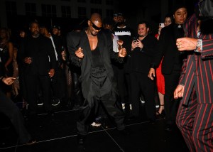 Usher (C) at Richie Akiva's 10th Annual "The After" Met Gala After Party held at Casa Cipriani on May 6, 2024 in New York, New York.