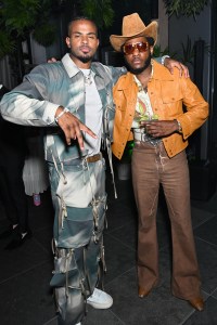 Trevor Jackson and Leon Bridges at Usher's Secret Garden Met Gala After Party held at The Times Square Edition