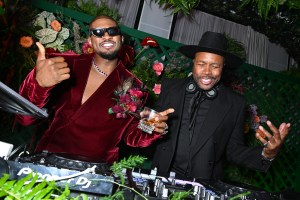 Usher and D-Nice at Usher's Secret Garden Met Gala After Party held at The Times Square Edition