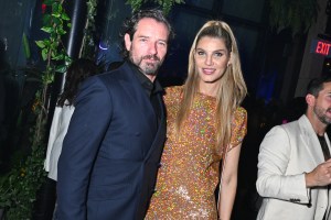 Ian Bohen and Ashley Haas at Usher's Secret Garden Met Gala After Party held at The Times Square Edition