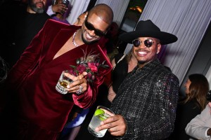 Usher and Ne-Yo at Usher's Secret Garden Met Gala After Party held at The Times Square Edition