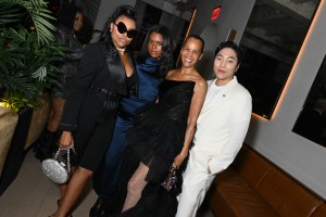 Taraji P. Henson, Arianna Reid, Erica Reid and Andrew Quan at Usher's Secret Garden Met Gala After Party held at The Times Square Edition