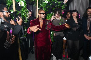Usher and Jennifer Goicoechea at Usher's Secret Garden Met Gala After Party held at The Times Square Edition