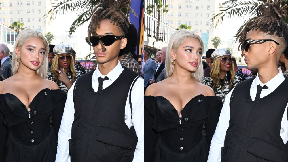 girlfriend Sab Zada and Jaden Smith at the premiere of "Bad Boys: Ride or Die" at the TCL Chinese Theater on May 30 in Los Angeles.