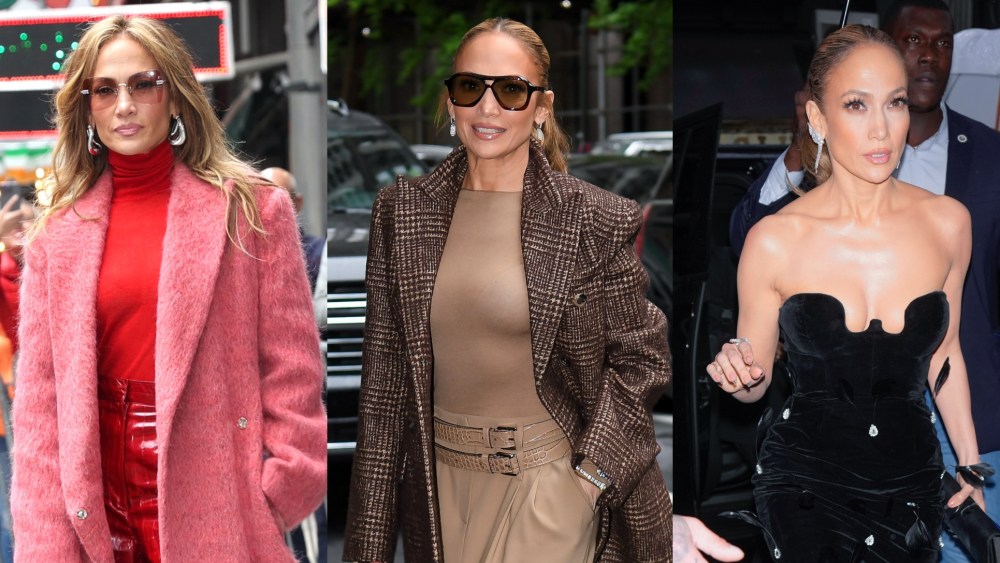 Jennifer Lopez during "Atlas" press tour in New York City, met gala week looks,