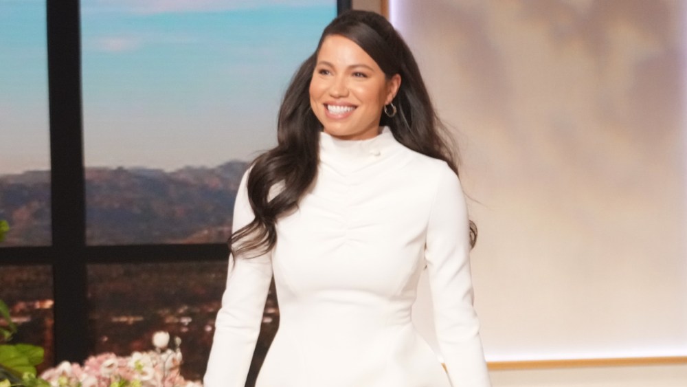 jurnee smollett, jennifer hudson show, white dress