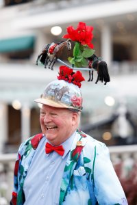 Guests attend the Kentucky Derby 150 at Churchill Downs.