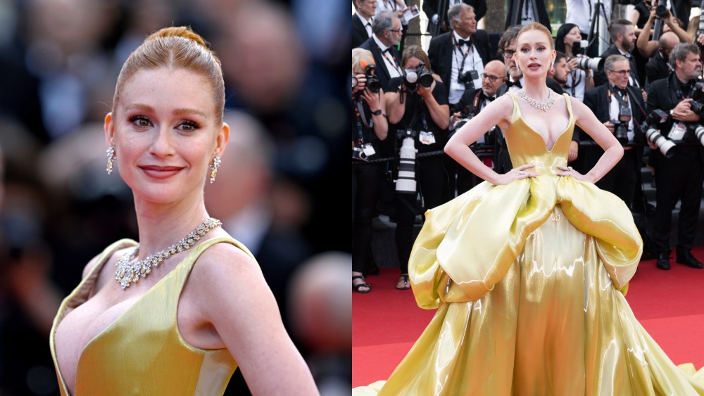 Marina Ruy Barbosa at the "Horizon: An American Saga" Red Carpet at the 77th annual Cannes Film Festival at Palais des Festivals on May 19, 2024, in Cannes, France.