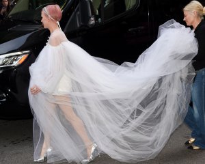 Michelle Williams at The Carlyle Hotel before the 2024 Met Gala