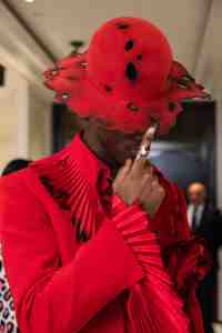 Wisdom Kaye at The Mark Hotel before the 2024 Met Gala