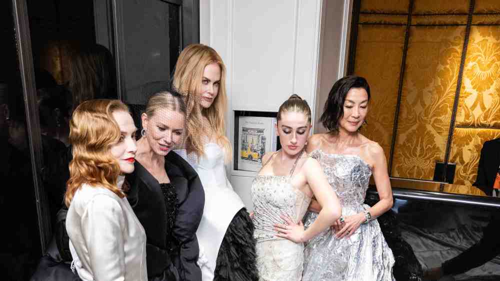 Isabelle Huppert, Naomi Watts, Nicole Kidman, Rachel Sennott and Michelle Yeoh at The Mark Hotel before the 2024 Met Gala.