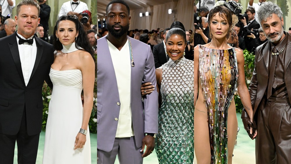 Matt Damon and Luciana Damon, Dwyane Wade and Gabrielle Union, Rita Ora and Taika Waititi at the 2024 Met Gala on May 6.