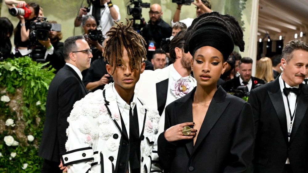 Jaden Smith and Willow Smith at the 2024 Met Gala: "Sleeping Beauties: Reawakening Fashion" held at the Metropolitan Museum of Art on May 6, 2024 in New York City.