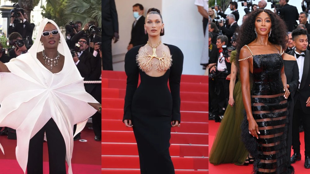 Models at the Cannes Film Festival.