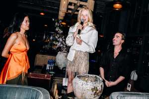 Laura Kim, Pamela Anderson and Fernando Garcia
