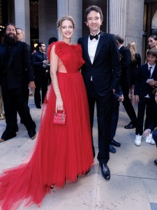 Natalia Vodianova and Antoine Arnault at the Paris for Good charity fundraiser held at the Place Vendôme on May 16, 2024 in Paris, France.