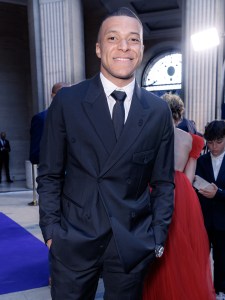Kylian Mbappé at the Paris for Good charity fundraiser held at the Place Vendôme on May 16, 2024 in Paris, France.