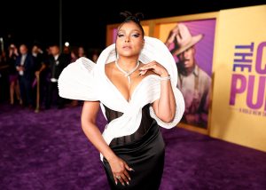 Taraji P. Henson in Bulgari at the premiere of "The Color Purple" held at The Academy Museum on December 6, 2023 in Los Angeles, California.