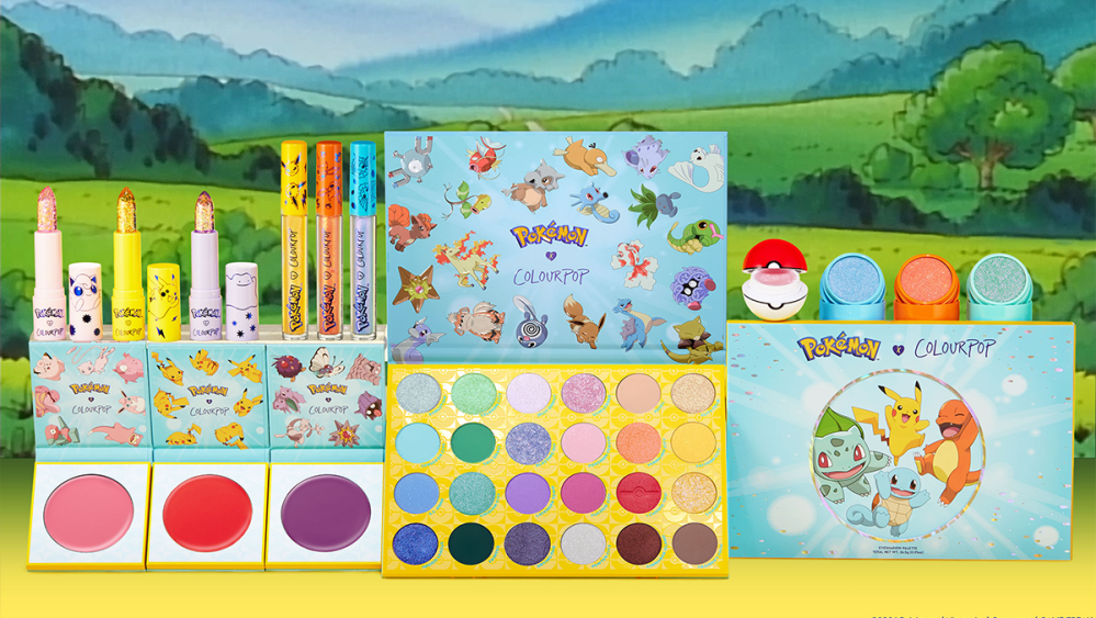 ColourPop x Pokémon collection, ColourPop collaboration, Pokémon collaboration, ColourPop, Pokémon