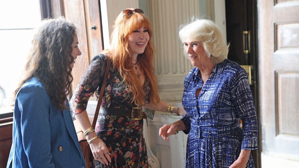 queen camilla, rose hanbury, charlotte tilbury Queen Camilla Embraces a Belted Silhouette With Charlotte Tilbury and Rose Hanbury for Badminton Horse Trials