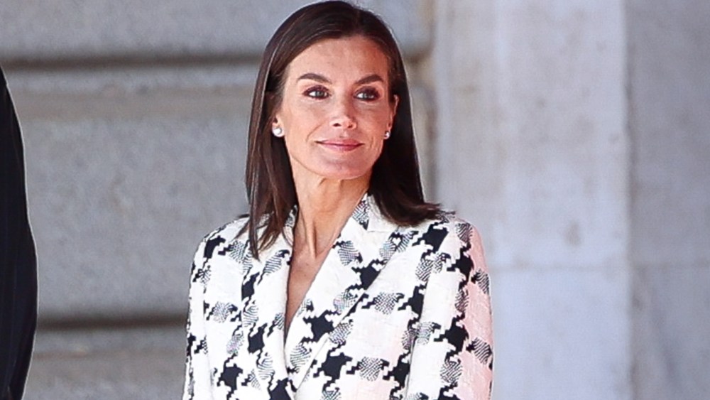 queen letizia, Queen Letizia of Spain attends the commemoration of the Bicentennial of the National Police at the Royal Palace on May 8 in Madrid.