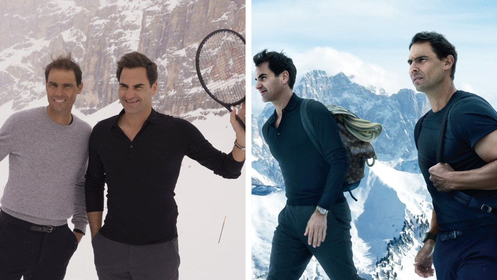 Roger Federer and Rafael Nadal appear together in a "Core Values" campaign for Louis Vuitton, photographed by Annie Leibovitz.