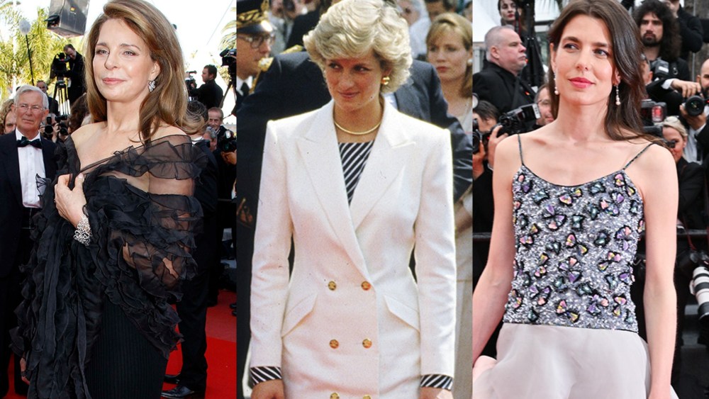 Queen Noor of Jordan, Princess Diana, Charlotte Casiraghi at Cannes Film Festival