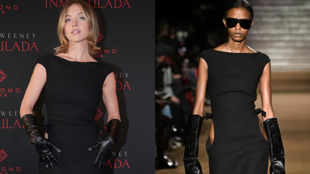 sydney sweeney, miu miu dress, hips