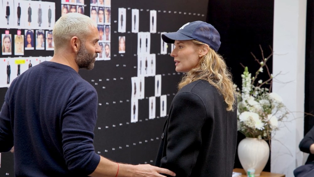 Alexandre Mattiussi and Diane Kruger in the “Alexandre Mattiussi, Ami, Naissance d'une collection” documentary.