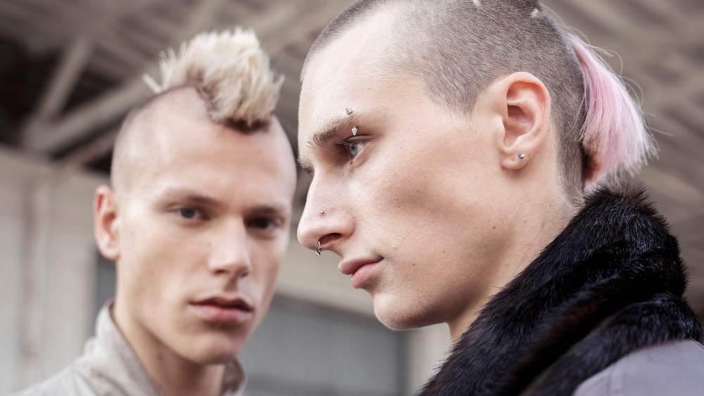 Hairstyle at the Magliano spring 2025 show in Milan.