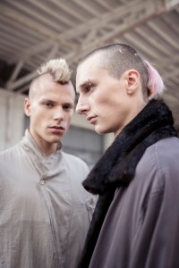Hairstyle at the Magliano spring 2025 show in Milan.
