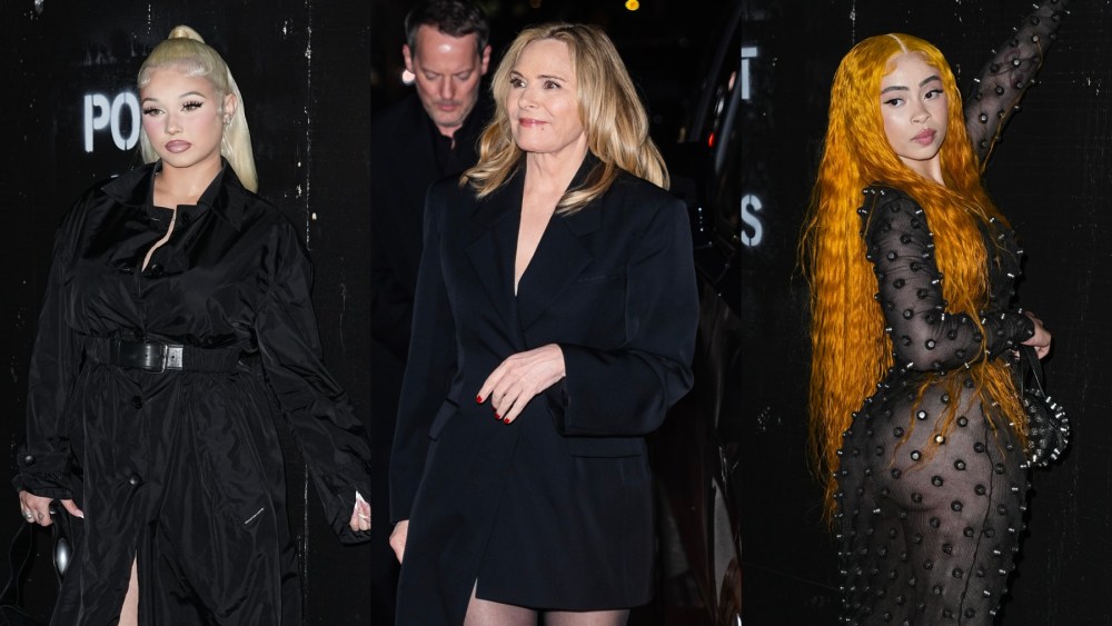 Ice Spice attends the Alexander Wang fashion show on June 5 in New York, runway, front row