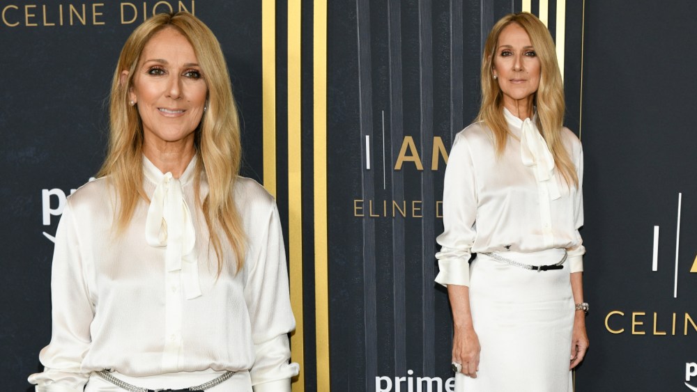 Celine Dion at a screening of "I Am: Celine Dion" on June 17 in New York, red carpet, Dior