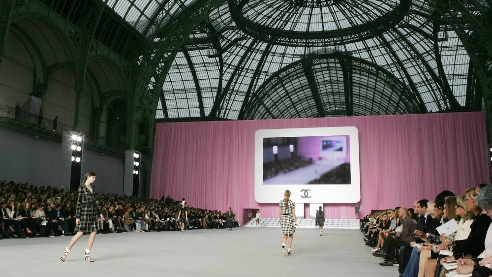 Chanel's spring 2006 fashion show at the Grand Palais.