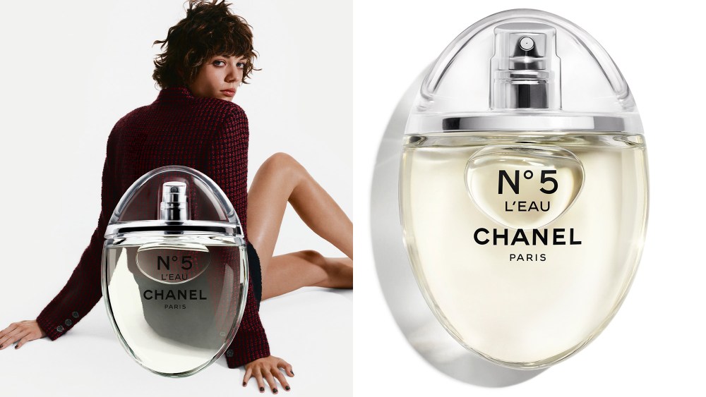 Chanel No. 5 L'eau Perfume in new limited-edition packaging