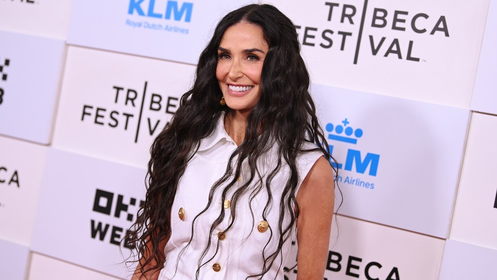Demi Moore at the premiere of "Brats" during the Tribeca Film Festival on June 7 in New York.