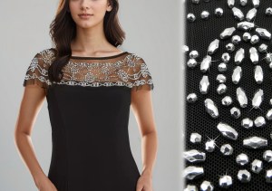 Silver barrel and round faced beads compliment each other perfectly.