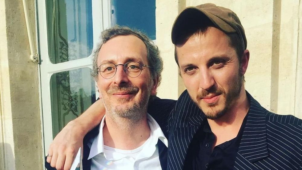 Gilles Elalouf and Glenn Martens at the ANDAM Fashion Awards in 2017