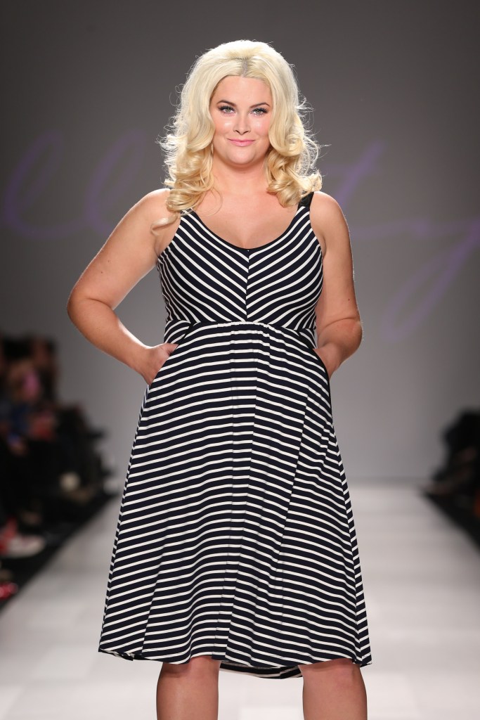 TORONTO, ON - OCTOBER 26:  Model Whitney Thompson walks the runway wearing Allistyle spring 2013 collection <> at David Pecaut Square on October 26, 2012 in Toronto, Canada.  (Photo by George Pimentel/Getty Images for IMG)
