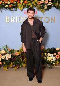 LONDON, ENGLAND - FEBRUARY 14: Luke Newton attend the Season 3 screening of "Bridgerton" at Claridge's Hotel on February 14, 2024 in London, England. (Photo by Gareth Cattermole/Getty Images)